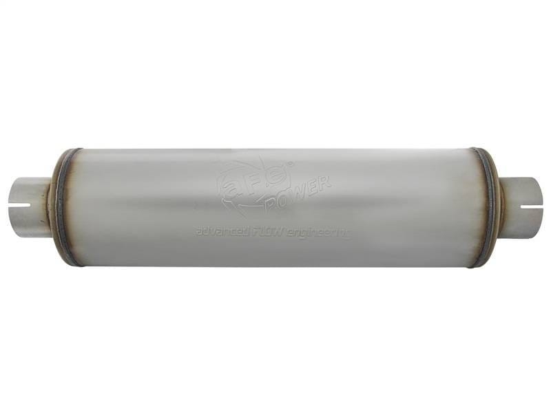 aFe 49M00024 aFe MACH Force-Xp 409 SS Muffler 3-1/2in ID Center/Center x 7in Dia x 24in L - Round Body thumbnail 5