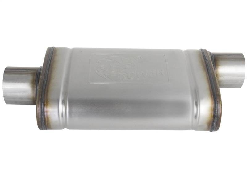 aFe 49M00031 aFe MACHForce XP SS Muffler 3in Center Inlet / 3in Outlet 9in L x 4in W x 14in Body thumbnail 3