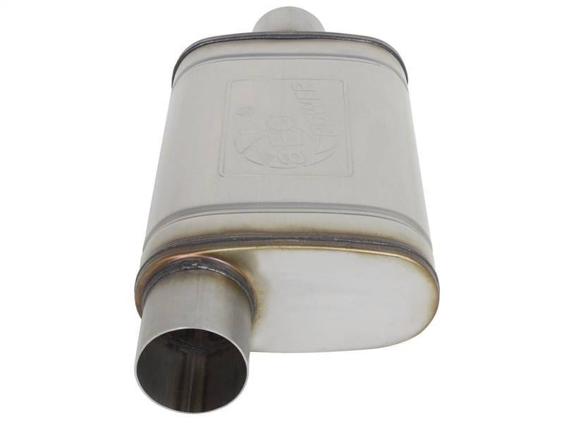 aFe 49M00031 aFe MACHForce XP SS Muffler 3in Center Inlet / 3in Outlet 9in L x 4in W x 14in Body thumbnail 5