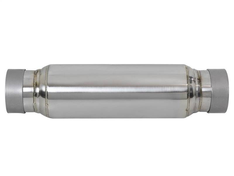 aFe 49M10001 aFe MACH Force-Xp 409 SS Resonator 3in. Inlet/Outlet / 4in. Diameter / 12in. Body / 16in. Length thumbnail 5