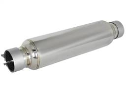 aFe 49M10002 aFe MACH Force-Xp 304 Stainless Steel Resonator 2.5in Inlet/Outlet x 4in Dia x 15in Body x 19in L