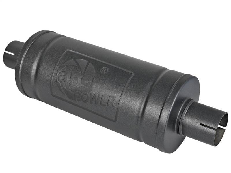 aFe 49M00007-B aFe MACH Force-Xp 409 SS Muffler w/ Black finish 2-1/2in Inlet & Outlet 14in x 16in Diameter