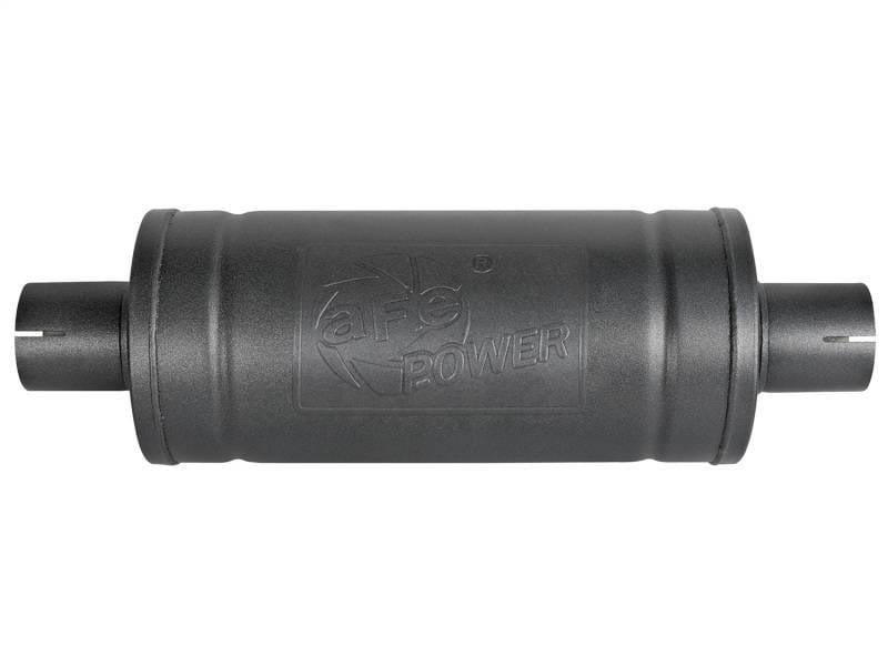 aFe 49M00007-B aFe MACH Force-Xp 409 SS Muffler w/ Black finish 2-1/2in Inlet & Outlet 14in x 16in Diameter thumbnail 5