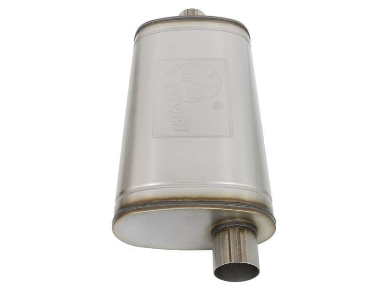 aFe 49M00016 aFe MACHForce XP SS Muffler 3in Center Inlet / 3in Offset Outlet 22in L x 11n W x 6in H Body thumbnail 3