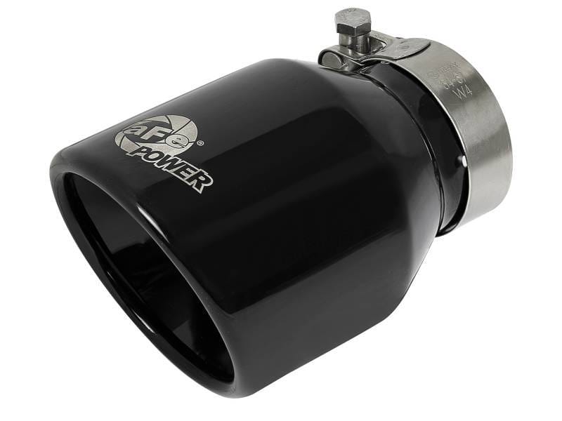 aFe 49T25404-B06 aFe MACH Force-Xp 409 SS Clamp-On Exhaust Tip 2.5in. Inlet / 4in. Outlet / 6in. L - Black