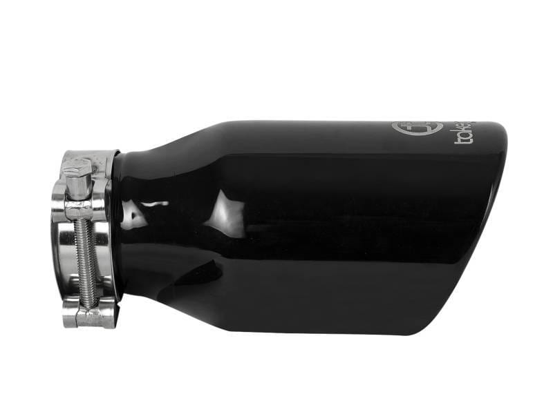 aFe 49T25404-B08 aFe Takeda 304 Stainless Steel Clamp-On Exhaust Tip 2.5in.Inlet / 4in Outlet - Black thumbnail 5