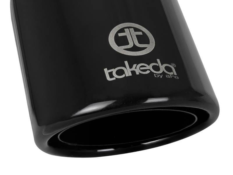 aFe 49T25404-B08 aFe Takeda 304 Stainless Steel Clamp-On Exhaust Tip 2.5in.Inlet / 4in Outlet - Black thumbnail 9