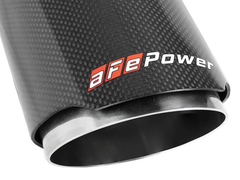 aFe 49T25404-C07 aFe MACH Force-Xp 409 SS Clamp-On Exhaust Tip 2.5in. Inlet / 4in. Outlet / 7in. L - Carbon thumbnail 11