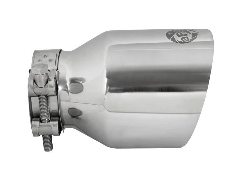 aFe 49T25404-P06 aFe MACH Force-Xp 304 SS Clamp-On Exhaust Tip 2.5in. Inlet / 4in. Outlet / 6in. L - Polished thumbnail 3