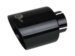 aFe 49T25454-B071 aFe Takeda 409 SS Clamp-On Exhaust Tip 2.5in. Inlet / 4.5in. Outlet / 7in. L - Black