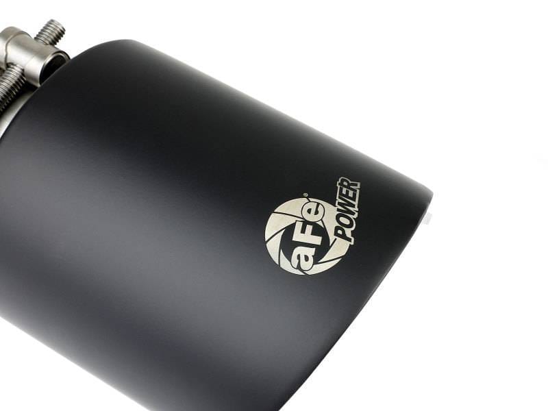 aFe 49T25454-B072 aFe Takeda 304 SS Clamp-On Exhaust Tip 2.5in. Inlet / 4.5in. Outlet / 7in. L - Black thumbnail 3