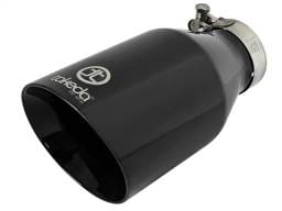aFe 49T25454-B09 aFe Takeda 409 SS Clamp-On Exhaust Tip 2.5in. Inlet / 4.5in. Outlet / 9in. L - Black