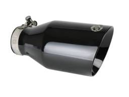 aFe 49T25454-B091 aFe MACH Force-Xp 409 SS Clamp-On Exhaust Tip 2.5in. Inlet / 4.5in. Outlet / 9in. L - Black