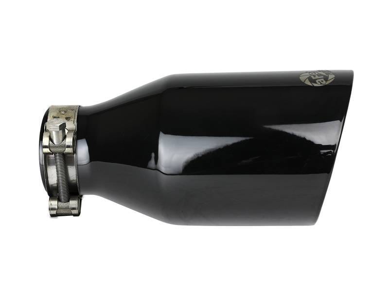 aFe 49T25454-B091 aFe MACH Force-Xp 409 SS Clamp-On Exhaust Tip 2.5in. Inlet / 4.5in. Outlet / 9in. L - Black thumbnail 3