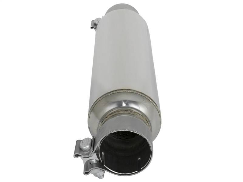 aFe 49M10002 aFe MACH Force-Xp 304 Stainless Steel Resonator 2.5in Inlet/Outlet x 4in Dia x 15in Body x 19in L thumbnail 9