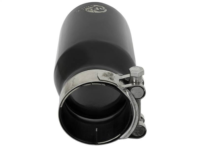 aFe 49T25354-B07 aFe MACH Force-Xp Universal 409 SS Single-Wall Clamp-On Exhaust Tip - Black thumbnail 9