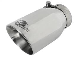 aFe 49T25354-P07 aFe MACH Force-Xp Universal 304 SS Single-Wall Clamp-On Exhaust Tip - Polished