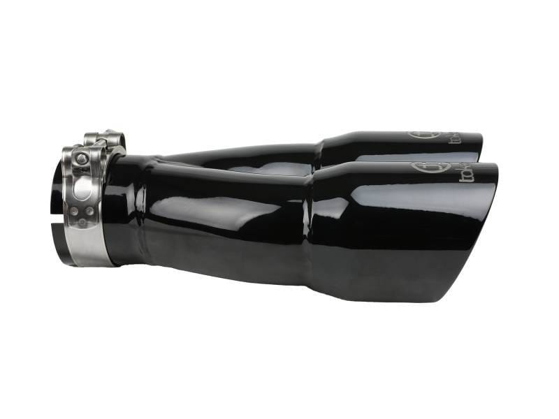aFe 49T25364-B10 aFe Takeda 2.5in 304 Stainless Steel Clamp-on Exhaust Tip 2.5in Inlet 3in Dual Outlet - Black thumbnail 3