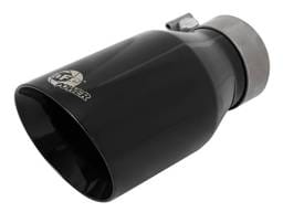 aFe 49T30454-B092 aFe MACH Force-Xp Univ 304 SS Double-Wall Clamp-On Exhaust Tip - Black - 3in Inlet - 4.5in Outlet
