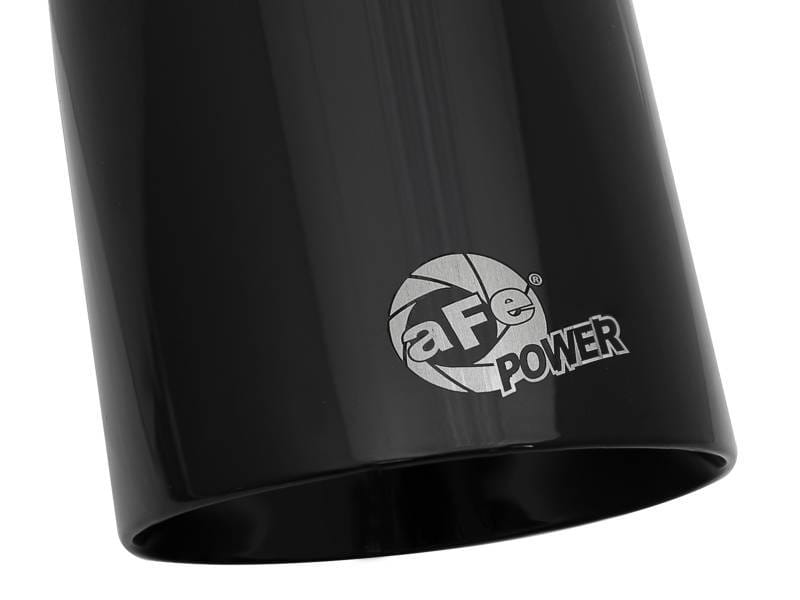 aFe 49T30454-B092 aFe MACH Force-Xp Univ 304 SS Double-Wall Clamp-On Exhaust Tip - Black - 3in Inlet - 4.5in Outlet thumbnail 9