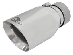 aFe 49T30454-P092 aFe MACH Force-Xp Univ 304 SS Double-Wall Clamp-On Exhaust Tip - Polished - 3in Inlet - 4.5in Outlet