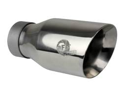 aFe 49T30454-P093 aFe MACH Force-Xp Univ 304 SS Double-Wall Clamp-On Exhaust Tip - Polished - 3in Inlet - 4.5in Outlet