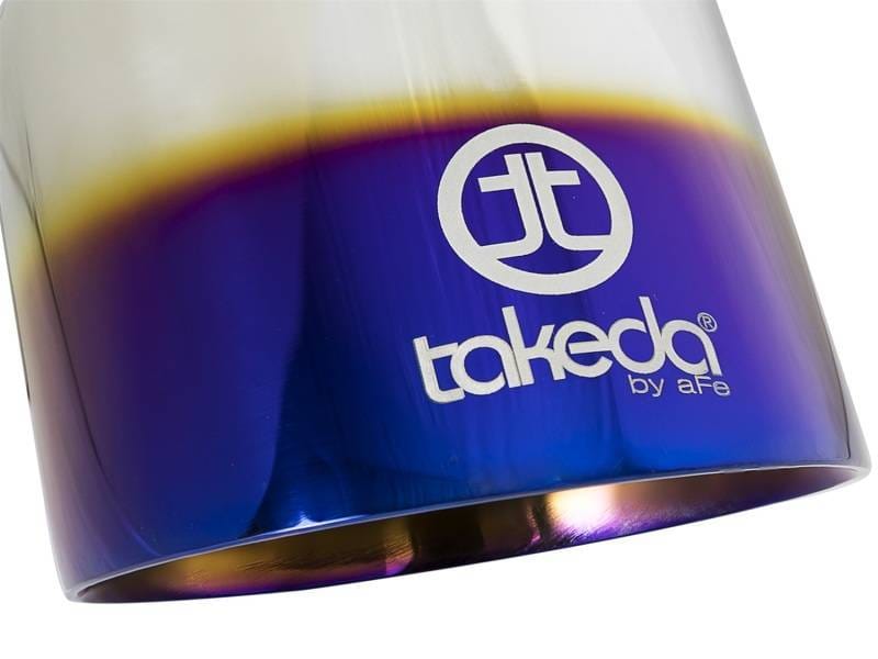 aFe 49T25454-L07 aFe Takeda 304 Stainless Steel Clamp-On Exhaust Tip 2.5in. Inlet / 4.5in. Outlet - Blue Flame thumbnail 9