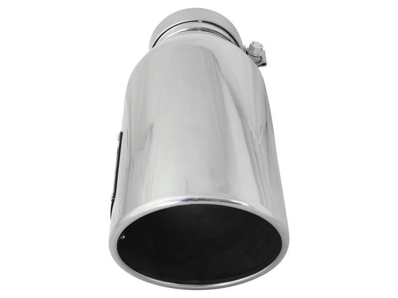 aFe 49T40606-P15 aFe MACH Force-XP 304 SS Single Wall Polished Exhaust Tip Pair 4in Inlet x 6in Outlet x 15in L thumbnail 7