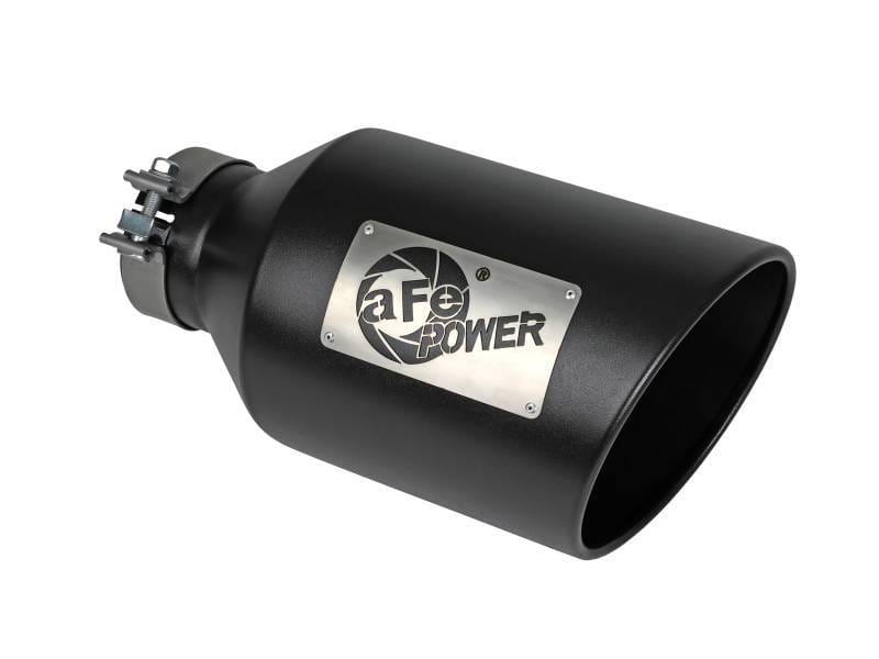 aFe 49T40801-B15 aFe Power MACH Force-Xp 409 Stainless Steel Clamp-on Exhaust Tip Black