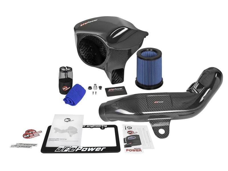 aFe 58-10004R aFe Black Series Carbon Fiber CAIS w/Pro 5R Filter 16-18 BMW M2 (F87) L6-3.0L thumbnail 5