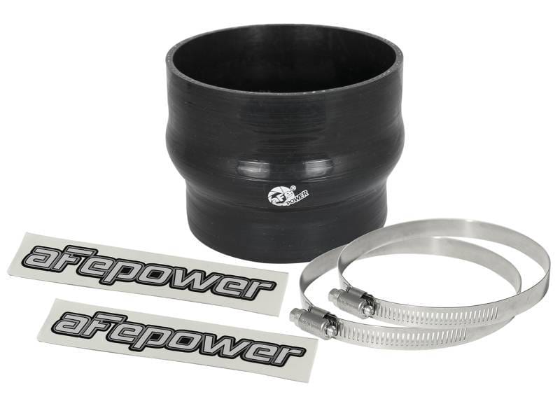 aFe 59-00077 aFe Magnum FORCE CAI Silicone Coupling Kit (4in. ID to 3.5in. ID) 2.75in L Straight Reducer - Black