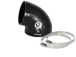 aFe 59-00088 aFe Magnum FORCE CAI Univ. Silicone (3.5in to 3in ID / 75 Deg.) Elbow Reducing Coupler - Black
