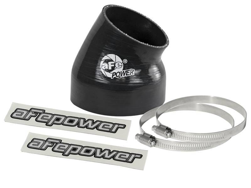 aFe 59-00097 aFe Magnum FORCE Silicone Replacement Coupling Kit 4in ID x 30 Deg. Elbow Coupler - Black