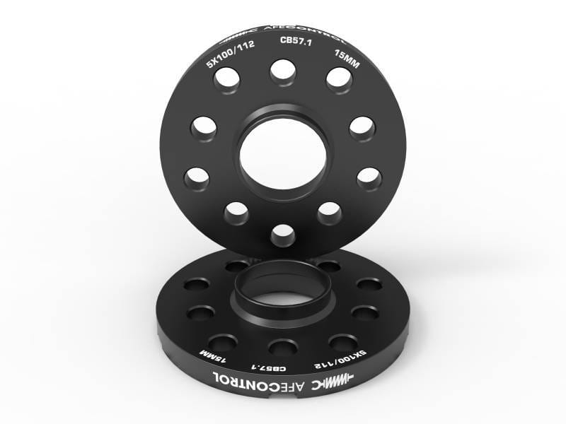 aFe 610-611002-B aFe CONTROL Billet Aluminum Wheel Spacers 5x100/112 CB57.1 15mm - Volkswagen/Audi