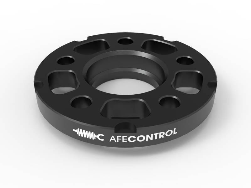 aFe 610-721003-B aFe CONTROL Billet Aluminum Wheel Spacers 5x112 CB66.6 18mm - Toyota GR Supra/BMW G-Series thumbnail 3