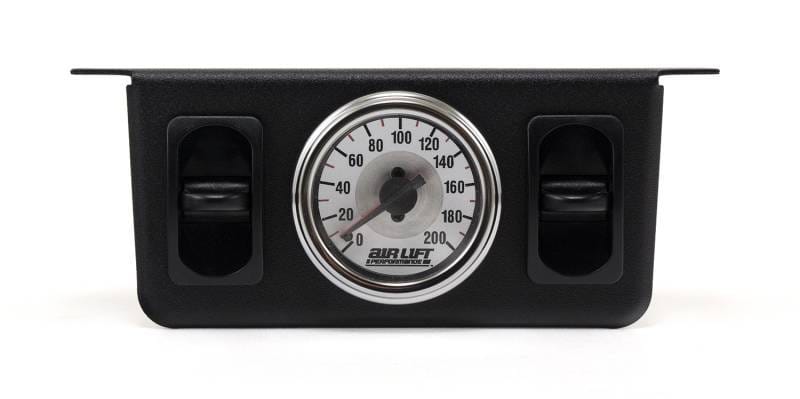 Air Lift 26229 Air Lift Dual Needle Gauge With Two Paddle Switches- 200 PSI