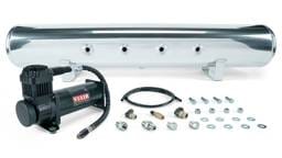 Air Lift 27808 Air Lift 5 Gal. Polished Tank w/ Viair 444b Blk Compressor (Incl. Fittings & Mounting Hardware)