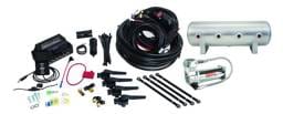 Air Lift 27691 Air Lift Performance 3H (1/4 Air Line 2.5 Gal Raw Aluminum Tank VIAIR 444C Comp)