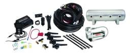 Air Lift 27696 Air Lift Performance 3H (3/8 Air Line 2.5 Gal Raw Aluminum Tank VIAIR 444C Comp)