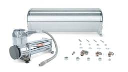 Air Lift 27762 Air Lift 18in FLO Tank w/ Viair 444c Compressor (Incl. Fittings & Tank Mounting Hardware)