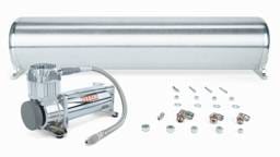 Air Lift 27764 Air Lift 28in FLO Tank w/ Viair 444c Compressor (Incl. Fittings & Tank Mounting Hardware)