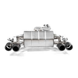 Akrapovic S-BM/T/3H Akrapovic 2018+ BMW M2 Competition/M2 CS (F87N) Slip-On Line (Titanium) w/Carbon Fiber Tips - Fits 2018-2021 BMW M2