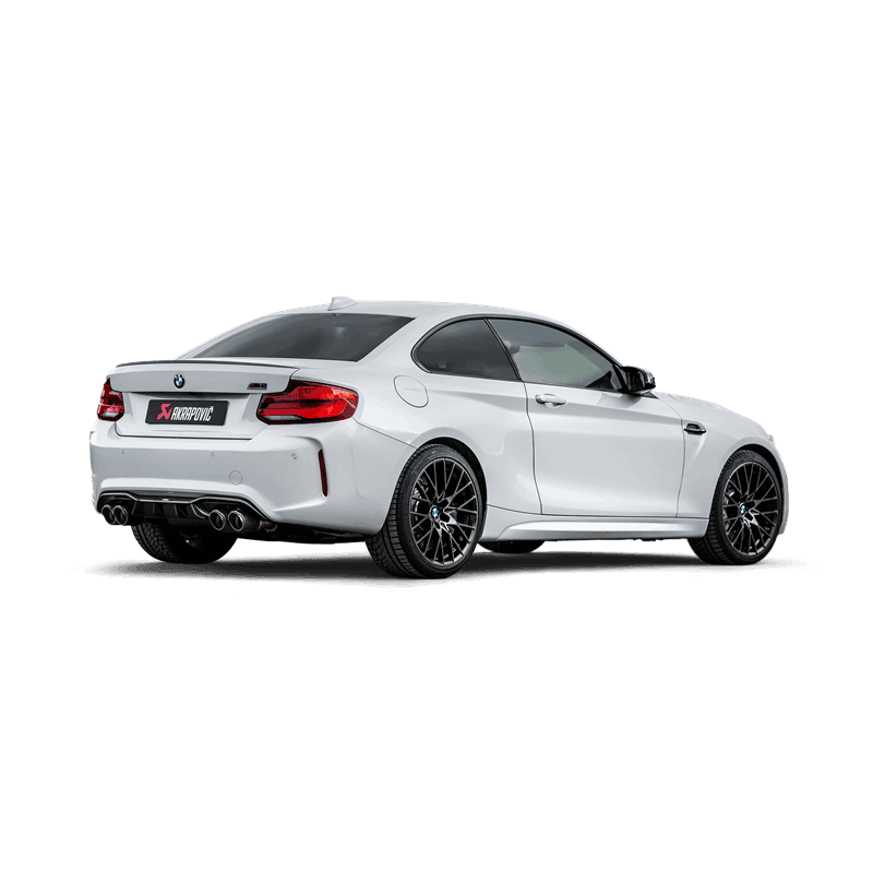 Akrapovic S-BM/T/3H Akrapovic 2018+ BMW M2 Competition/M2 CS (F87N) Slip-On Line (Titanium) w/Carbon Fiber Tips - Fits 2018-2021 BMW M2 thumbnail 3