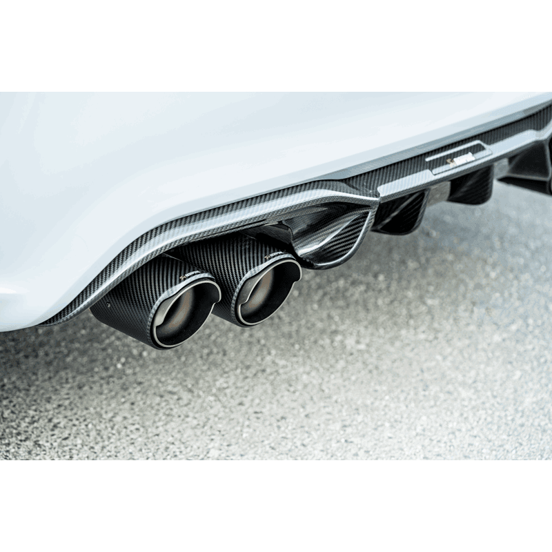 Akrapovic S-BM/T/3H Akrapovic 2018+ BMW M2 Competition/M2 CS (F87N) Slip-On Line (Titanium) w/Carbon Fiber Tips - Fits 2018-2021 BMW M2 thumbnail 5