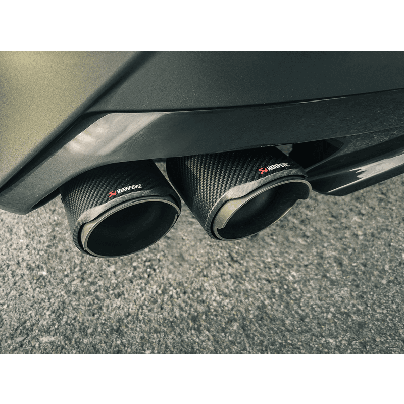 Akrapovic S-BM/T/9H Akrapovic 2019 BMW Z4 M40i (G29) Slip-On Line (Titanium) w/Carbon Fiber Tips - Fits 2020 BMW Z4 thumbnail 5