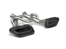 Akrapovic S-MC/TI/2 Akrapovic 14-17 McLaren 650S/650S Spyder Slip-On Line (Titanium) w/ Carbon Tips - Fits 2015-2017 McLaren 650S