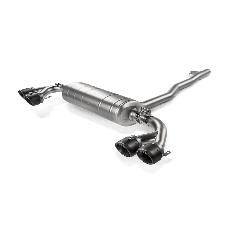 Akrapovic S-ME/TI/6H Akrapovic 2019+ Mercedes-AMG A35 Hatchback (W177) w/OPF/GPF Slip-On Line (Titanium) w/Carbon Tips - Fits 2020 Mercedes-Benz A35 AMG