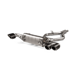 Akrapovic S-AR/TI/6H Akrapovic 2017+ Alfa Romeo Stelvio Quadrifoglio Slip-On Line (Titanium) w/Titanium/Carbon Fiber Tips - Fits 2018-2020 Alfa Romeo Stelvio