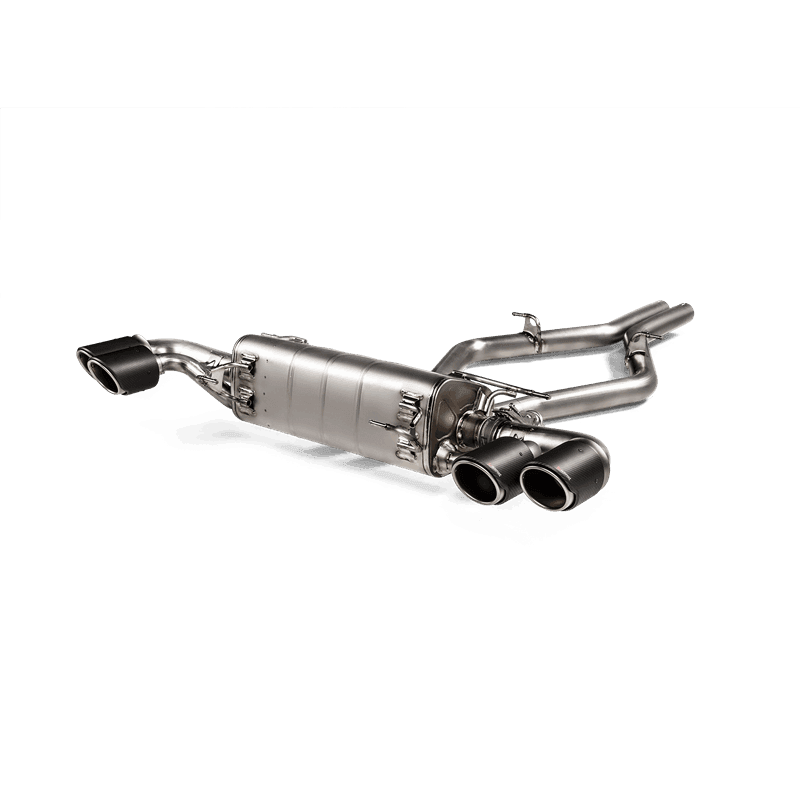 Akrapovic S-AR/TI/6H Akrapovic 2017+ Alfa Romeo Stelvio Quadrifoglio Slip-On Line (Titanium) w/Titanium/Carbon Fiber Tips - Fits 2018-2020 Alfa Romeo Stelvio