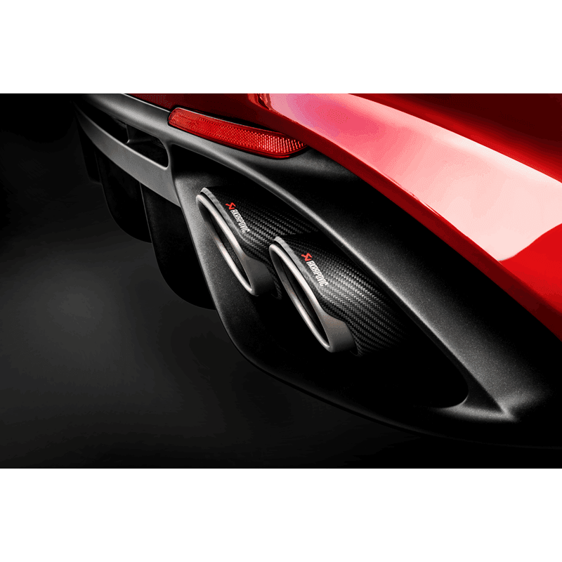 Akrapovic S-AR/TI/7H Akrapovic 2018+ Alfa Romeo Giulia Quadrifoglio Slip-On Line (Titanium) w/Titanium/Carbon Fiber Tips - Fits 2017-2020 Alfa Romeo Giulia thumbnail 2